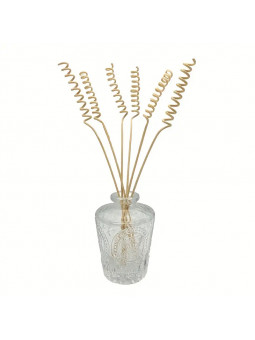 Spirale sur tige en rotin